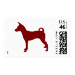 Basenji (Red) postage