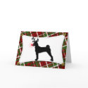 Basenji Reindeer Christmas Card