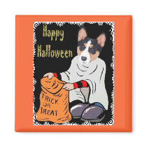 Basenji Trick Or Treat Magnet