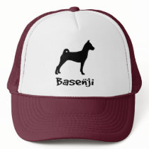 Basenji w/ Cool Text (in black) Hat