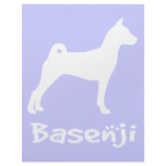 Basenji w/ Cool Text (in white) Customized Letterhead