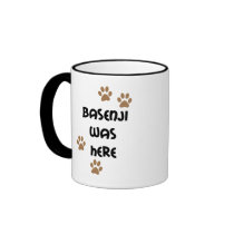 Basenji Was Here Mugs