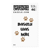 Basenji Was Here Stamps