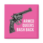 Bash Back magnet (pink)