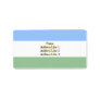 Bashkortostan, Russia Address Label