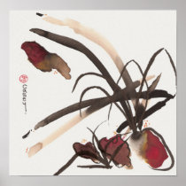 Basho's Pond Two Print