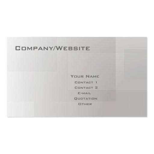 Basic 10 business card (front side)