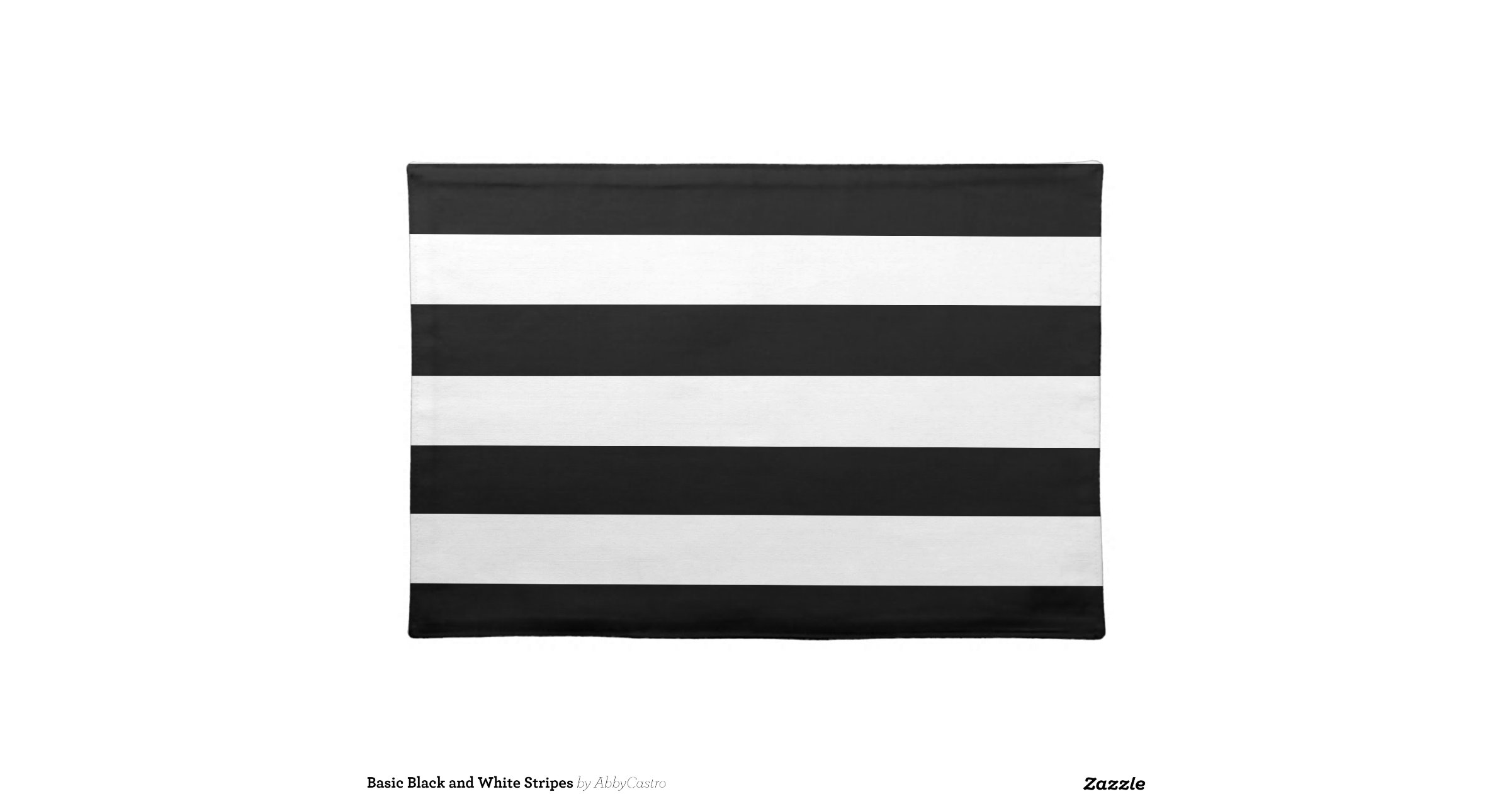 basic_black_and_white_stripes_cloth_placemat