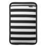 Basic Black and White Stripes Macbook Air Sleeve