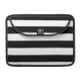 Basic Black and White Stripes Sleeves For Macbook Pro