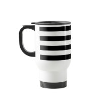 Basic Black and White Stripes Mugs