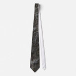 Basic Black Crumpled Paper Neck Tie