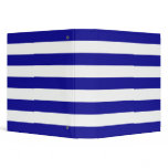 Basic Blue and White Stripes binders