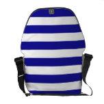 Basic Blue and White Stripes Courier Bags