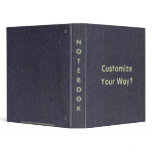 Basic Blue Denim Print Notebook Avery Binder
