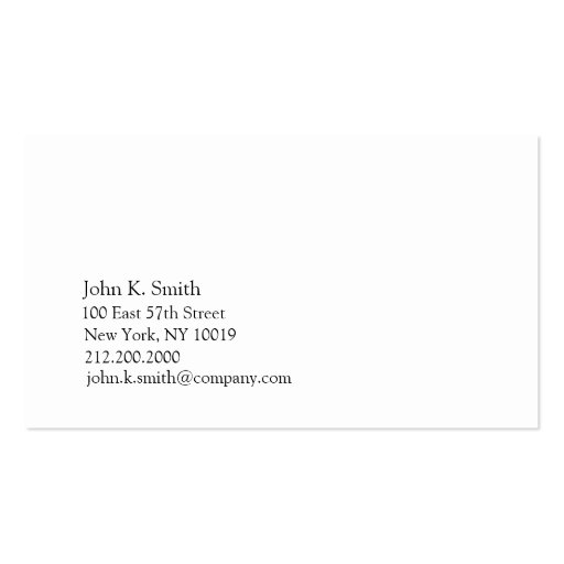 Basic Blue II Business Card Template (front side)