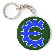 Basic Blue Logo Keychain