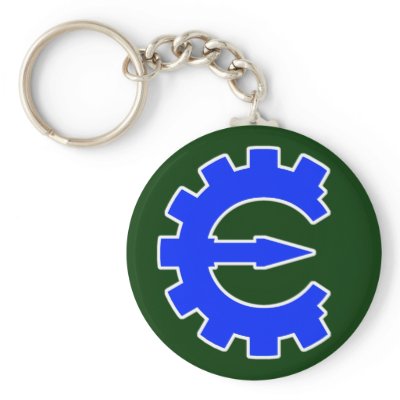 Basic Blue Logo Keychain by cheatengine