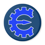 Basic Blue Logo Refrigerator Magnets