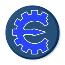 Basic Blue Logo Refrigerator Magnets