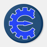 Basic Blue Logo Refrigerator Magnets