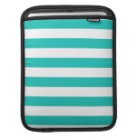 Basic Bluegreen Stripes Pattern Sleeve For Ipads