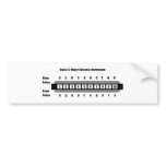 Basic C Major Diatonic Harmonica Bumper Sticker
