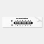 Basic C Major Diatonic Harmonica Bumper Sticker
