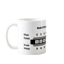 Basic C Major Diatonic Harmonica Mugs