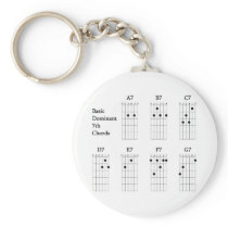 Basic Dominant Seventh Chords Keychains