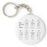 Basic Dominant Seventh Chords Keychains