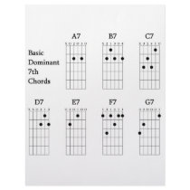 Basic Dominant Seventh Chords Personalized Letterhead