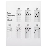 Basic Dominant Seventh Chords Personalized Letterhead