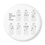 Basic Dominant Seventh Chords Fridge Magnet