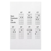 Basic Dominant Seventh Chords Personalized Stationery