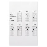 Basic Dominant Seventh Chords Personalized Stationery