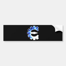 Basic Fractal Logo Bumper Sticker