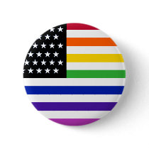 Basic Gay US Flag Crop Button