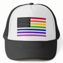 Basic Gay US Flag Crop Hat