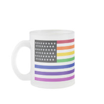 Basic Gay US Flag Crop Coffee Mug