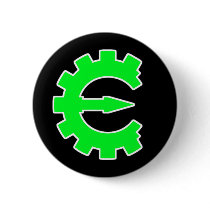 Basic Green Logo Pinback Buttons