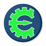 Basic Green Logo Fridge Magnets