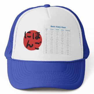 Basic Kanji Chart Hat