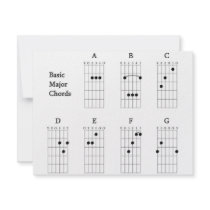Basic Major Chords Personalized Invite