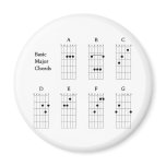 Basic Major Chords Refrigerator Magnet