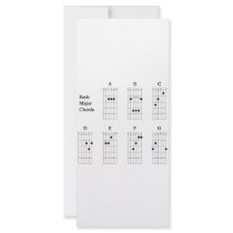Basic Major Chords Personalized Rack Card