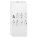 Basic Major Chords Personalized Rack Card