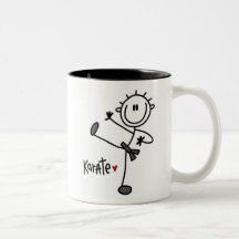 Basic Male Stick Figure Karate T-shirts and Gifts Mugs