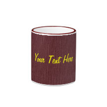 Basic Maroon, Your Text Here Mug