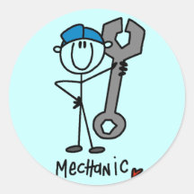 Basic Mechanic T-shirts and Gifts Stickers